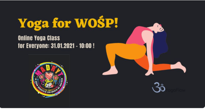 Yoga Online for WOŚP! – Online Yoga Class for Everyone 31.01.2021!
